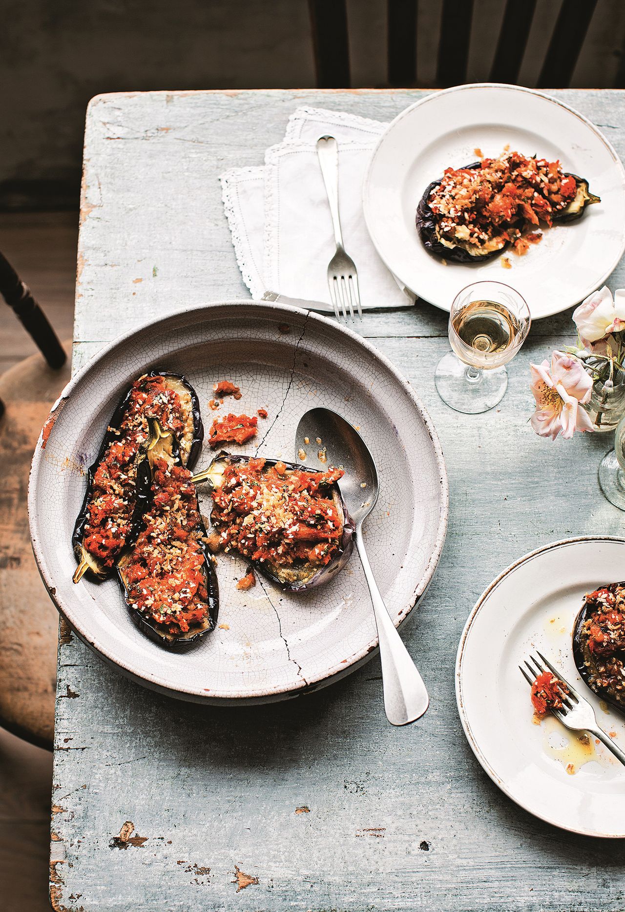 Stuffed aubergine recipe